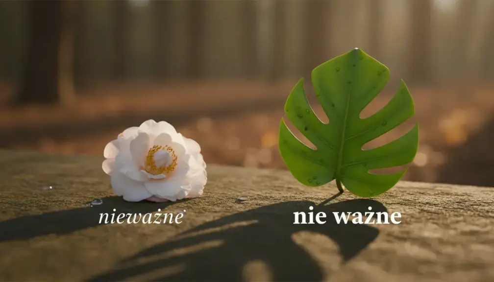 Co oznacza „nieważne” i „nie ważne” w języku polskim?