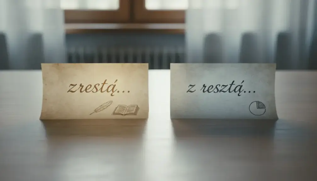 Zresztą czy z resztą: jaka jest różnica?